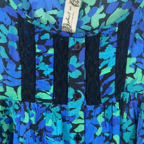 New Free People floral crop tank top S - Picture 3 of 5